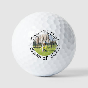 Custom picture class of 2026 senior graduate golf balls