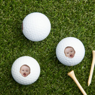 Custom Picture Face, Gift Dad, New Dad Baby Golf Balls