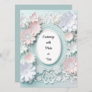 Custom Picture Holder Invitation