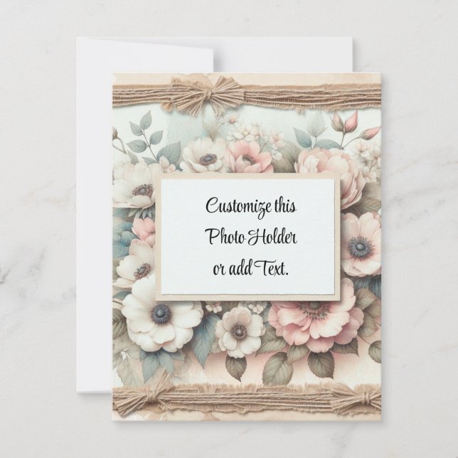 Custom Picture Holder Thank You Card (Front)