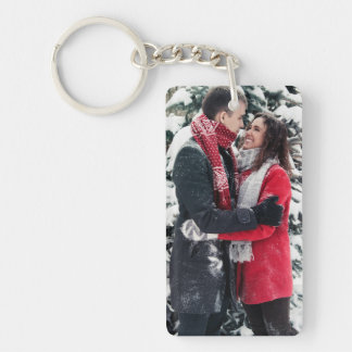 Custom Picture Keychain, Personalized Text Key Ring