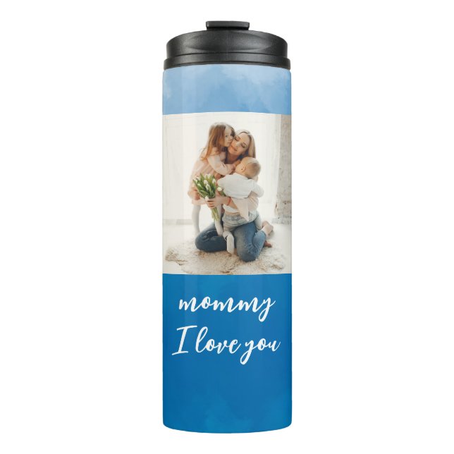 Custom Picture Photo Birthday Gift For Him Her Thermal Tumbler (Front)