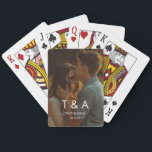 Custom Picture Photo Modern Wedding Playing Cards<br><div class="desc">These are Custom Picture Photo Modern Wedding Playing Cards!</div>