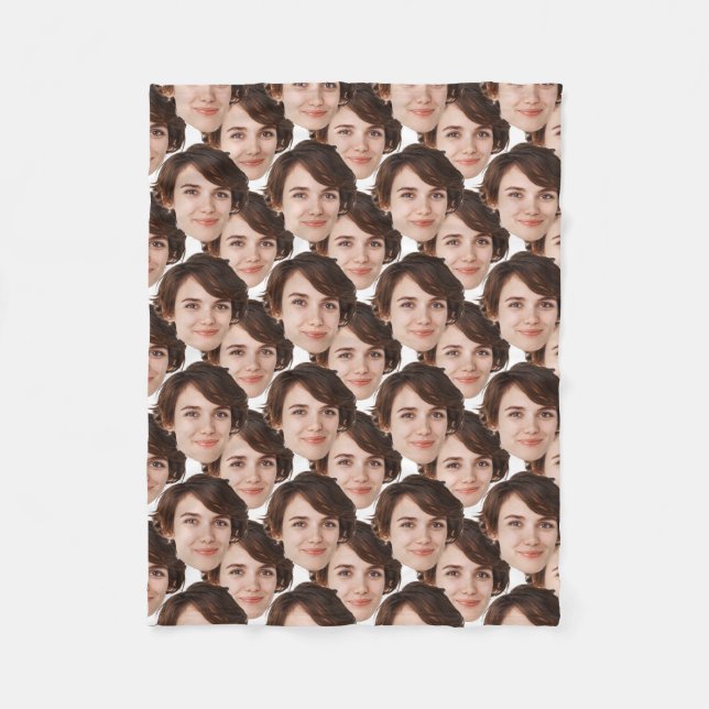 Custom Picture Print Blankets, Personalised gift Fleece Blanket (Front)