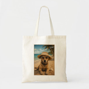 Custom Picture & Text Retro Beach Poster Tote Bag