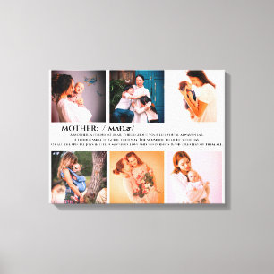 Custom pictures and  personalised text canvas print