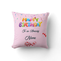 Custom Pillow Gift for Birthday Celebrations