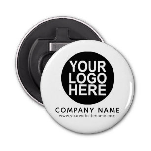 Custom Pin back Button with Business Logo Bottle Opener