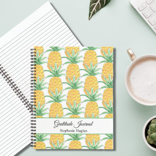 Custom Pineapple Gratitude Journal
