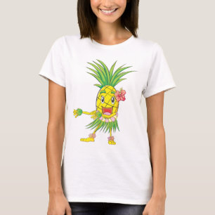 Custom Pineapple Hula Dancer Dancing T-Shirt