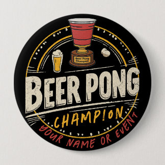 Custom Ping Pong Beer League 10 Cm Round Badge