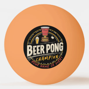 Custom Ping Pong Beer League Ball