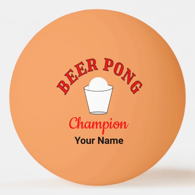 Custom Ping Pong Official League Ball (Front)