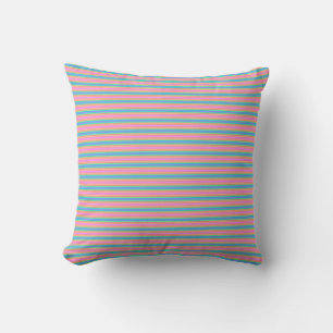 Custom Pink and Blue Pillow