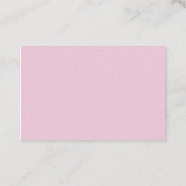 Custom Pink and Gold Watercolor  Business Card (Back)