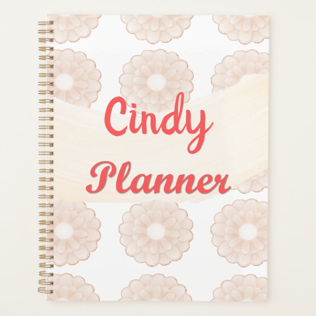 Custom Pink Anemone Planner (Front)