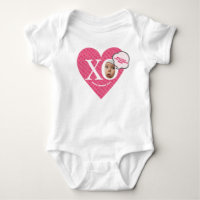 Custom pink Baby Girl My 1'st valentine's!