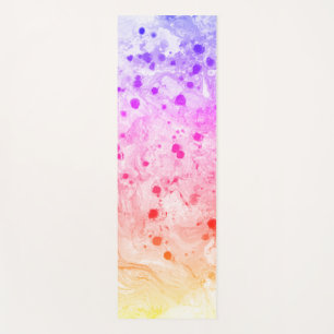 Custom Pink Blue Purple Green Modern Colourful Yoga Mat
