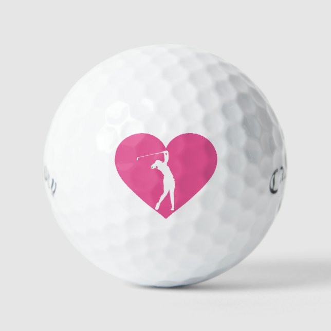 Custom Pink Callaway Golf Balls | Soft Feel (Front)