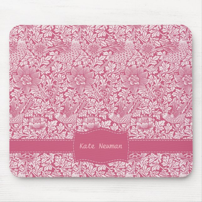 Custom Pink Chintz Mouse Mat (Front)
