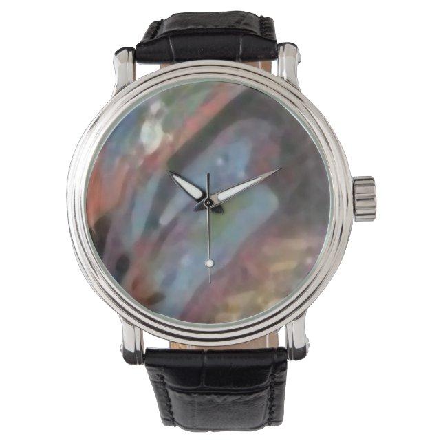 Custom pink clock watch (Front)
