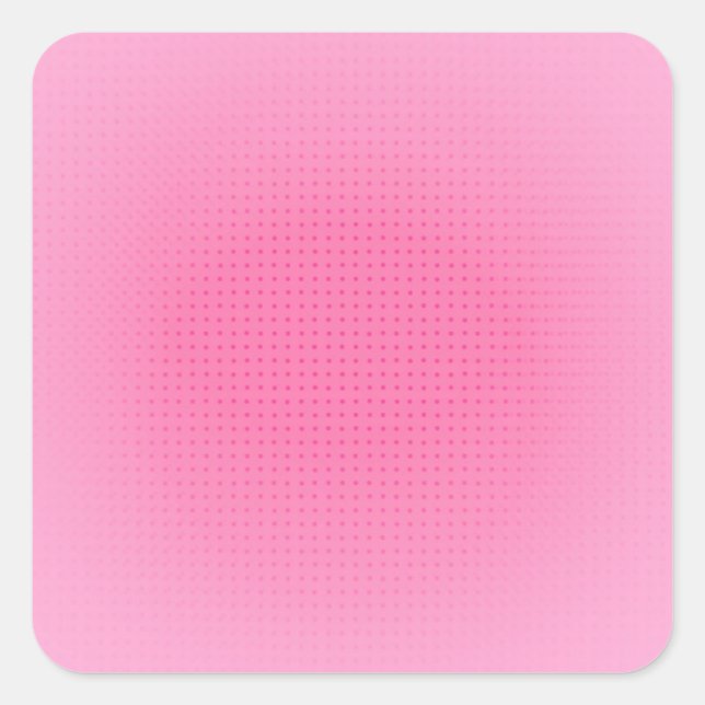 Custom Pink Colour Elegant Blank Template Square Sticker (Front)