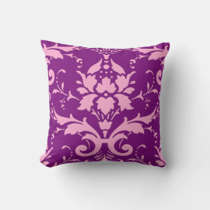 Custom Pink Damask Cushion