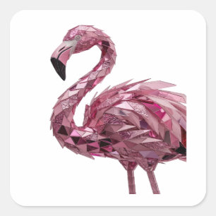 Custom Pink FLAMINGO Gift Sticker