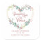 Custom Pink Floral Heart Wedding Sanitizer Gel