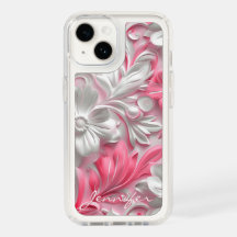 Custom Pink Flower iPhone Case |Floral Phone Cover