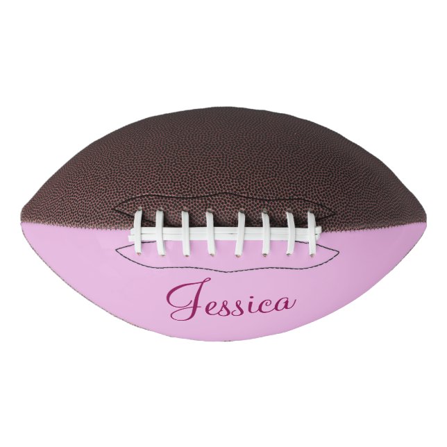 Custom Pink Football American Football (Front)