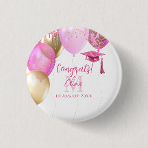 Custom Pink Girls Graduation Party