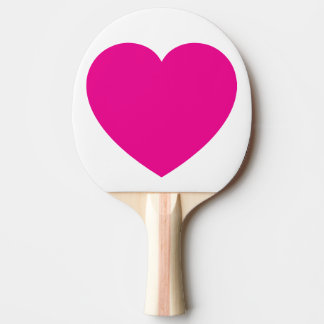 Custom Pink Heart Ping Pong Ball – Romantic Table  Paddle