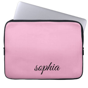 Custom Pink Laptop Sleeve for Girls – Personalized