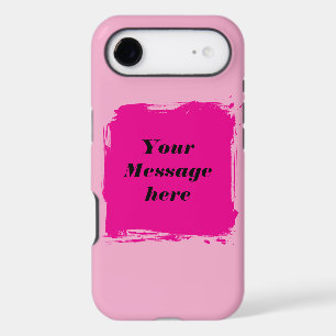 Custom Pink Message Phone Case – Personalized Text