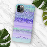 Custom Pink Mint Green Blue Purple Stripes Pattern