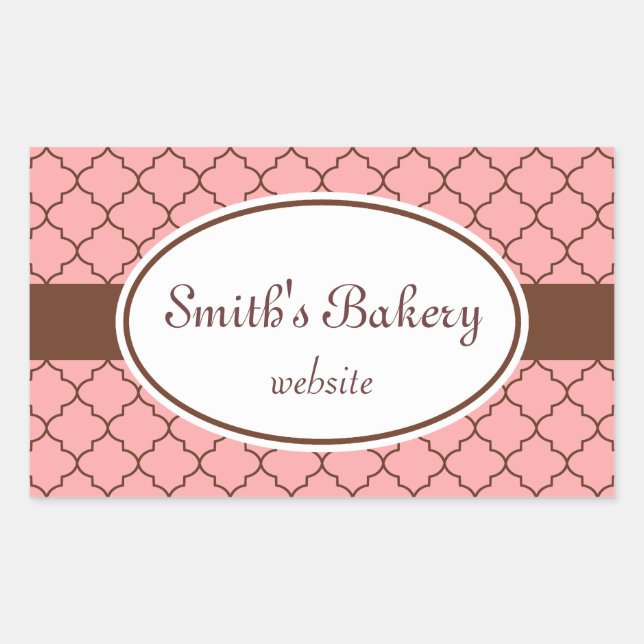 Custom Pink Pattern Stickers (Front)