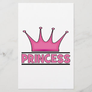 Custom Pink Princess Stationery