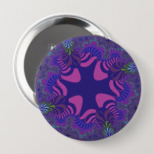 Custom Pink Purple Cross Huge Button