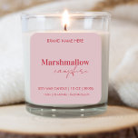 Custom Pink & Red Candle Label Sticker<br><div class="desc">Elevate your candle packaging with this charming custom label sticker in pink and red hues. Perfect for branding or gifting,  this design adds a touch of elegance and warmth to your candle products. Ideal for weddings,  special events,  or personal use,  it ensures a memorable impression.</div>