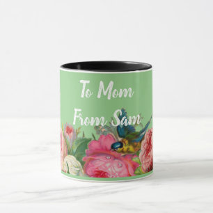Custom Pink Rose Collection Mug
