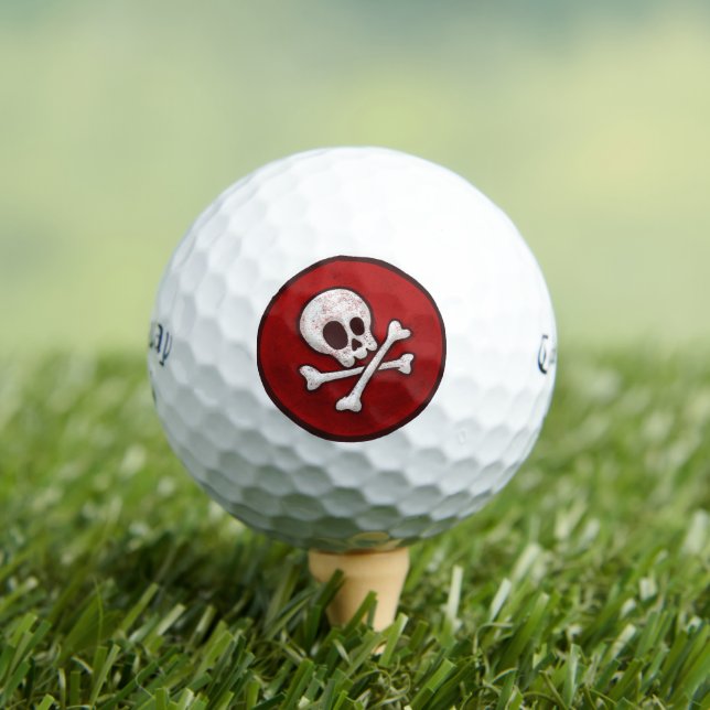 Custom Pirate Golf Balls - Skull Gifts for Golfers (Insitu Tee)