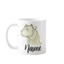 Custom Pitbull Mug with YOUR Pet's Name!
