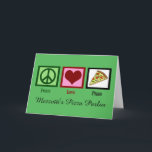 Custom Pizza Parlor Christmas Holiday Card<br><div class="desc">Customize these cute pizza parlor restaurant Christmas cards with your company name. Perfect holiday cards for an Italian restaurant to send to clients.</div>