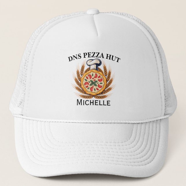 Custom Pizza Restaurant Trucker Hat | Personalised (Front)