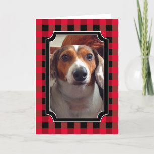 Custom Plaid Picture  Card