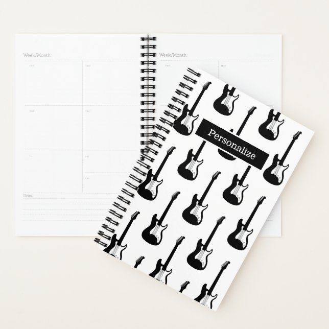 Custom planner for guitar player or music teacher (Display)