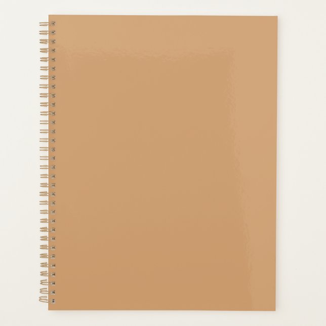Custom Planner – Warm Sand Cover Design (Front)