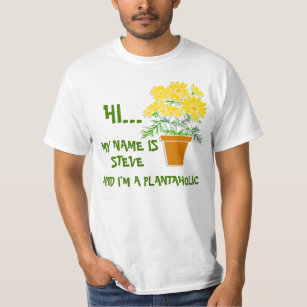 Custom Plantaholics Anonymous Plant Lover Gardener T-Shirt