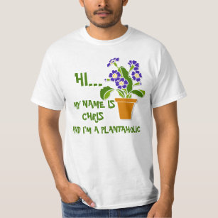 Custom Plantaholics Anynomous Plant Lovers T-Shirt
